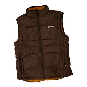 GSX Guide Series Extreme Men’s Medium Puffer Vest Brown Gold Greenland 1988